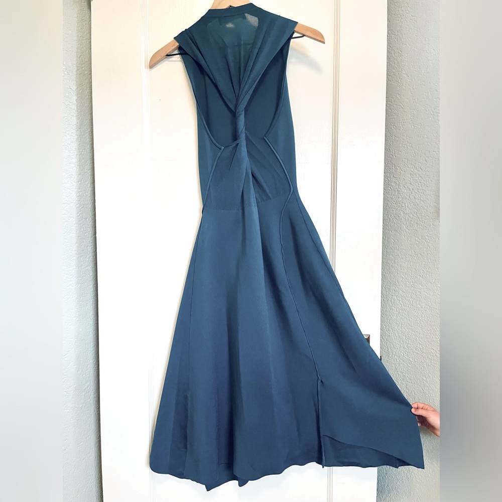 Victoria Beckham collection stretch knit asymmetrical dress